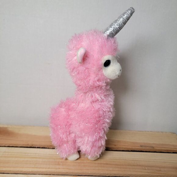 TY Beanie Babies 9" Pink Sparkle Llamacorn "Lana" w/ Tag - Picture 4 of 9